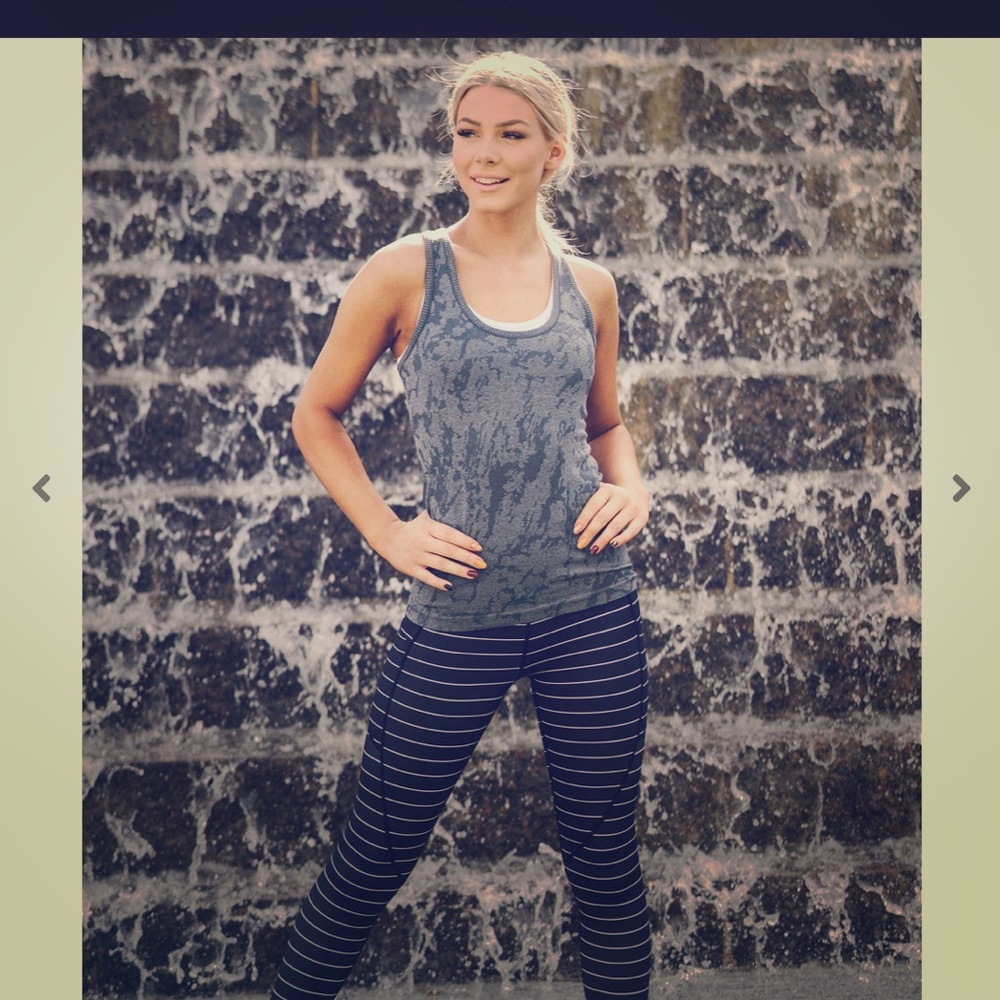 Grey Splash Seamless Racer Tank